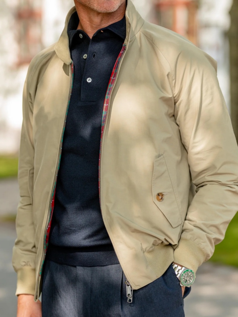 BARACUTA G9 Harrington Men's Khaki Bomber Jacket size 38 - Small